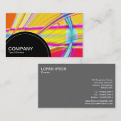 Carte De Visite Panneau semi-cercle (points) - Abstrait fractal 04 (Devant / Derrière)