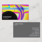 Carte De Visite Panneau semi-cercle (points) - Abstrait fractal 05 (Devant / Derrière)