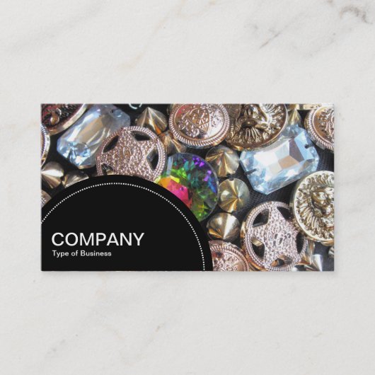Carte De Visite Panneau semi-cercle (points) - Bling (Devant)