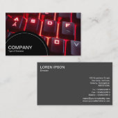 Carte De Visite Panneau semi-cercle (points) - Clavier lumineux (Devant / Derrière)