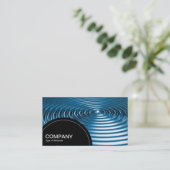 Carte De Visite Panneau semi-cercle (points) - Concentré - BlueChr (Debout devant)