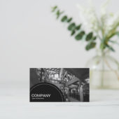 Carte De Visite Panneau semi-cercle (points) - Intérieur moderne (Debout devant)