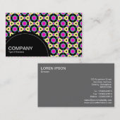 Carte De Visite Panneau semi-cercle (points) - Motif géométrique 0 (Devant / Derrière)