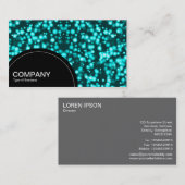 Carte De Visite Panneau semi-cercle (points) - Orbday (Or) (Devant / Derrière)