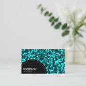 Carte De Visite Panneau semi-cercle (points) - Orbday (Or) (Debout devant)