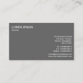 Carte De Visite Panneau semi-cercle (points) - Orbday (Or) (Dos)