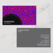 Carte De Visite Panneau semi-cercle (points) - Résonance (Devant / Derrière)