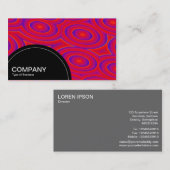 Carte De Visite Panneau semi-cercle (points) - Résonance 02 (Devant / Derrière)