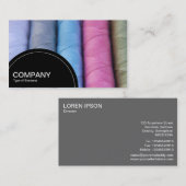 Carte De Visite Panneau semi-cercle (points) - Roulettes de coton (Devant / Derrière)