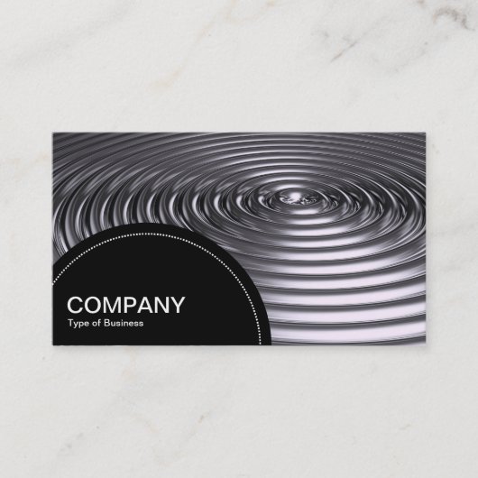 Carte De Visite Panneau semi-circulaire (points) - Concentrique - (Devant)