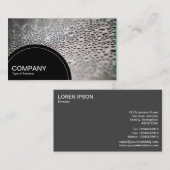 Carte De Visite Panneau semi-circulaire (points) - Droplets d'eau (Devant / Derrière)