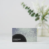 Carte De Visite Panneau semi-circulaire (points) - Droplets d'eau  (Debout devant)