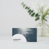 Carte De Visite Panneau semi-circulaire - Soleil sur l'eau (Debout devant)