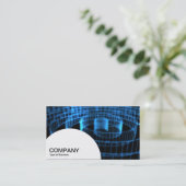 Carte De Visite Panneau semi-circulaire - Spirale (Debout devant)