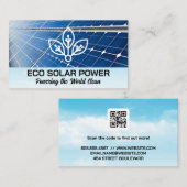 Carte De Visite Panneau solaire | Logo Eco Tech (Devant / Derrière)