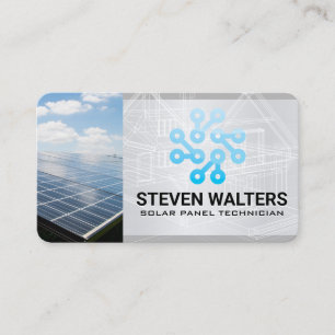 Carte De Visite Panneau Solaire   Technologie Énergétique