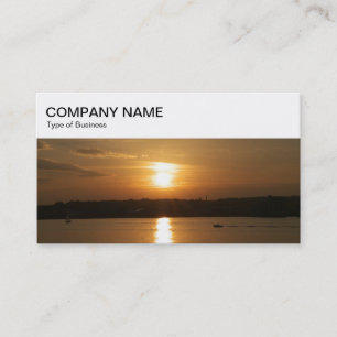 Carte De Visite Panneau supérieur - Coucher de soleil sur Cardiff 