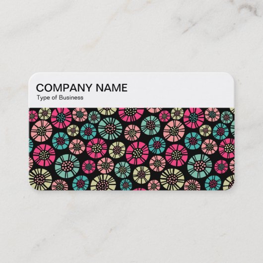 Carte De Visite Panneau supérieur - Fleurs Abstraites 031023 (Devant)