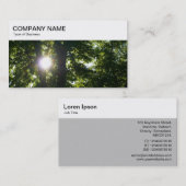 Carte De Visite Panneau supérieur - Soleil brillant à travers les  (Devant / Derrière)