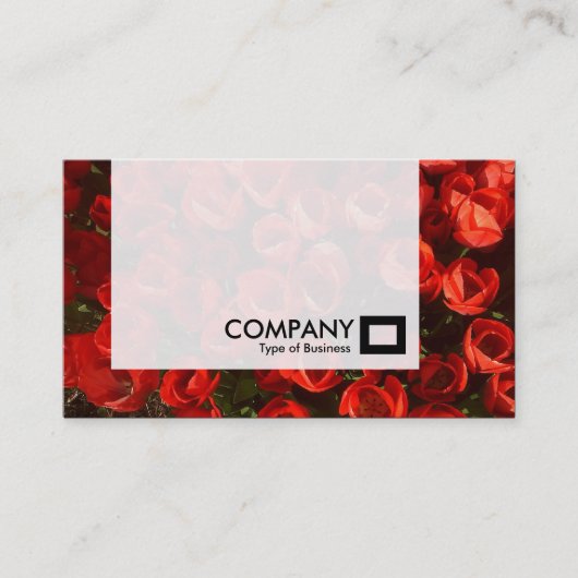 Carte De Visite Panneau - Tulipes rouges (Devant)