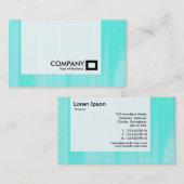 Carte De Visite Panneau - Turquoise Peint (Devant / Derrière)