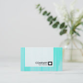 Carte De Visite Panneau - Turquoise Peint (Debout devant)