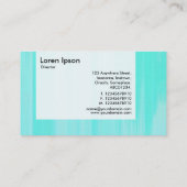 Carte De Visite Panneau - Turquoise Peint (Dos)