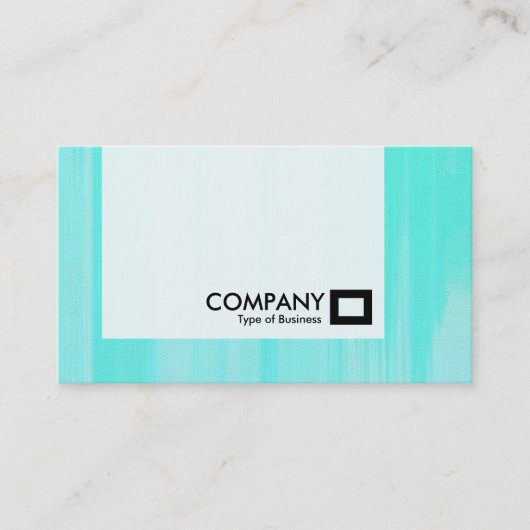 Carte De Visite Panneau - Turquoise Peint (Devant)
