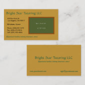 Carte De Visite Panneau vert GL T/T (Devant / Derrière)