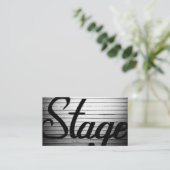 Carte De Visite Panneau Vintage "Stage" (Debout devant)