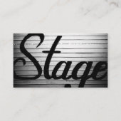 Carte De Visite Panneau Vintage "Stage" (Devant)