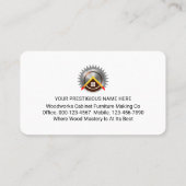 Carte De Visite Panneau vissé Votre nom (Dos)