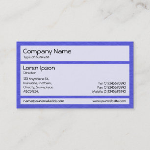 Carte De Visite Panneaux 02 - Bleu de papier crésé