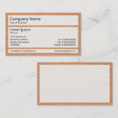 Carte De Visite Panneaux 02 - Bois 06 (Devant / Derrière)