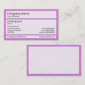 Carte De Visite Panneaux 02 - Composé rose (Devant / Derrière)
