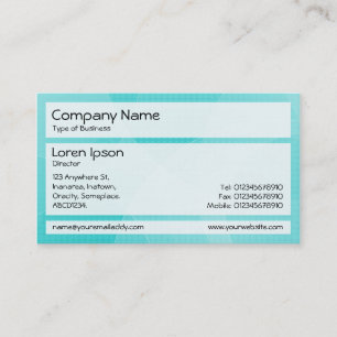 Carte De Visite Panneaux 02 - Courbes Cyan