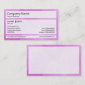 Carte De Visite Panneaux 02 - Courbes violettes (Devant / Derrière)