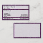 Carte De Visite Panneaux 02 - Denim violet (Devant / Derrière)