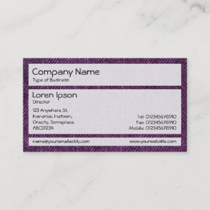 Carte De Visite Panneaux 02 - Denim violet