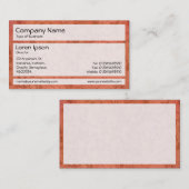 Carte De Visite Panneaux 02 - Empreinte de Plante (Devant / Derrière)