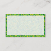 Carte De Visite Panneaux 02 - Impressionnisme vert (Dos)