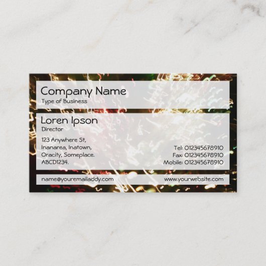 Carte De Visite Panneaux 02 - Lampe optique Fibre (Devant)