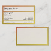 Carte De Visite Panneaux 02 - Mélange de couleurs (Devant / Derrière)