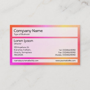 Carte De Visite Panneaux 02 - Mist orange et magenta