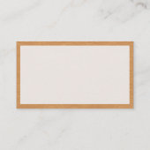 Carte De Visite Panneaux - 02 Papier crésé Jaune orange (Dos)