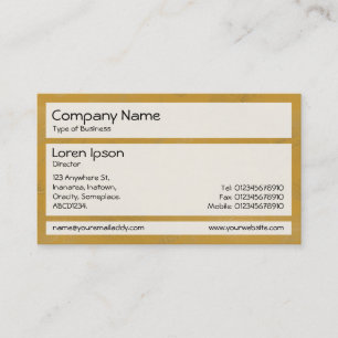 Carte De Visite Panneaux 02 - Peinture ocre