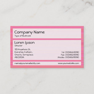 Carte De Visite Panneaux 02 - Peinture rose