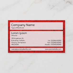 Carte De Visite Panneaux 02 - Red Earth