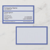 Carte De Visite Panneaux 02 - Stuc Bleu (Devant / Derrière)