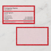 Carte De Visite Panneaux 02 - Tapis rouge (Devant / Derrière)